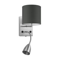 Light depot - wandlamp Read met lampenkap Bling 16 cm - antraciet - Outlet