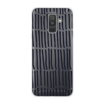 Moroccan stripes: Samsung Galaxy A6 Plus (2018) Transparant Hoesje