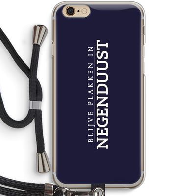 Blijve plakken in Negenduust: iPhone 6 / 6S Transparant Hoesje met koord