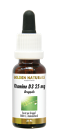 Golden Naturals Liquids Vloeibaar Vitamine D3 25mcg 20ml