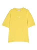 Elisabetta Franchi La Mia Bambina t-shirt à logo appliqué - Jaune - thumbnail