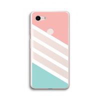 Strepen pastel: Google Pixel 3 XL Transparant Hoesje