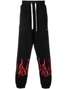 Vision Of Super pantalon de jogging à flammes brodées - Noir