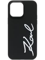 Karl Lagerfeld coque d'iPhone 14 Pro Max à logo imprimé - Noir - thumbnail