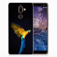 Nokia 7 Plus | TPU Hoesje | Papegaai