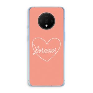 Forever heart: OnePlus 7T Transparant Hoesje