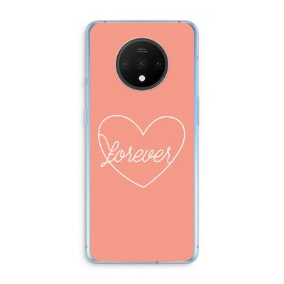 Forever heart: OnePlus 7T Transparant Hoesje