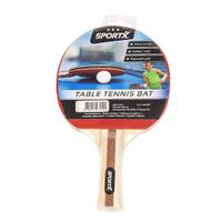 SportX Tafeltennisbat Rubber/Hout SportX Tafeltennisbat Rubber/Hout
