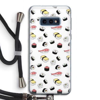 Sushi time: Samsung Galaxy S10e Transparant Hoesje met koord