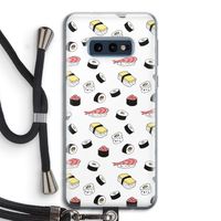 Sushi time: Samsung Galaxy S10e Transparant Hoesje met koord