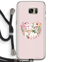 GRL PWR Flower: Samsung Galaxy S7 Edge Transparant Hoesje met koord