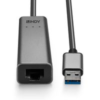 LINDY 43313 Netwerkadapter 2.5 GBit/s USB 3.2 Gen 1 (USB 3.0), Gigabit-LAN (1/2.5 Gbit/s), RJ45 - thumbnail