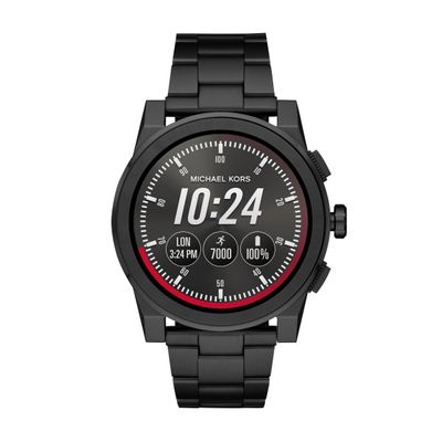 Michael Kors horlogeband MKT5029 Staal Zwart 24mm
