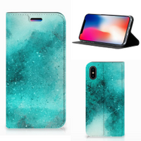 Bookcase Apple iPhone X | Xs Painting Blue