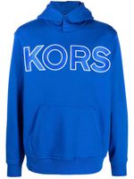 Michael Kors hoodie en coton à logo embossé - Bleu