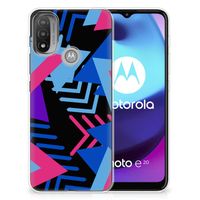 Motorola Moto E20 | E40 TPU Hoesje Funky Triangle - thumbnail