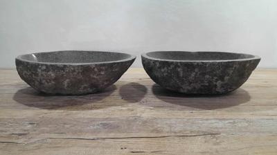 Flussstein Waschschale Satz RM250337AB, 46x37x15 cm