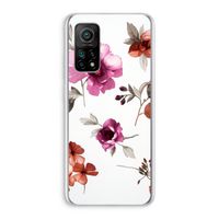 Geschilderde bloemen: Xiaomi Mi 10T 5G Transparant Hoesje Geschilderde bloemen: Xiaomi Mi 10T 5G Transparant Hoesje
