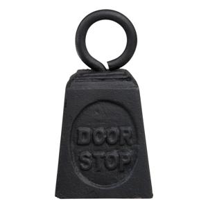 Esschert Design Deurstopper gewicht gietijzer - zwart - 13 x 7 cm - Deurstop/deurvastzetter
