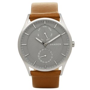 Horlogeband Skagen SKW6264 Leder Cognac 22mm