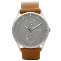 Horlogeband Skagen SKW6264 Leder Cognac 22mm