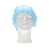 Haarnet CMT bouffant non-woven M 50cm PP blauw