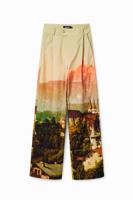 Rechte broek met landschap M. Christian Lacroix - MATERIAL FINISHES - XL