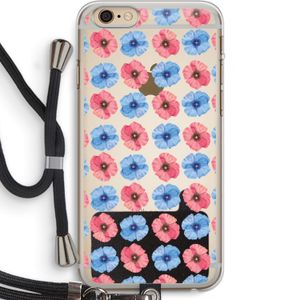 Klaproosjes: iPhone 6 PLUS / 6S PLUS Transparant Hoesje met koord