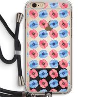 Klaproosjes: iPhone 6 PLUS / 6S PLUS Transparant Hoesje met koord