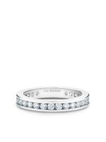 De Beers Jewellers bague d'éternité en platine sertie de diamants - Argent