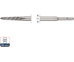 Rotec V-Breaker | puntbeitel | SDS-plus | 215.0106 - 215.0106