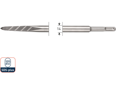 Rotec V-Breaker | puntbeitel | SDS-plus | 215.0106 - 215.0106