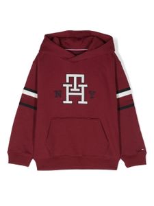 Tommy Hilfiger Junior hoodie à logo brodé - Rouge