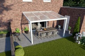 Tijdelijk 15% korting | Verasol Greenline aluminium veranda 400x400 cm polycarbonaatdak Aluminium Verasol