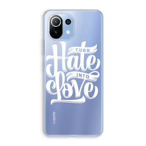 Turn hate into love: Xiaomi Mi 11 Lite Transparant Hoesje