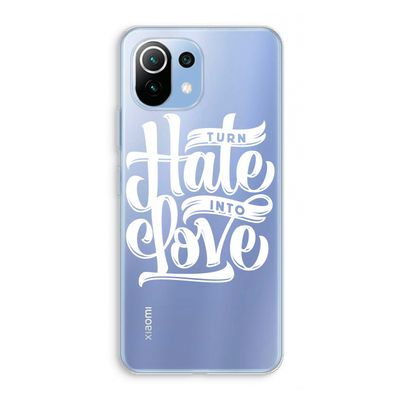 Turn hate into love: Xiaomi Mi 11 Lite Transparant Hoesje