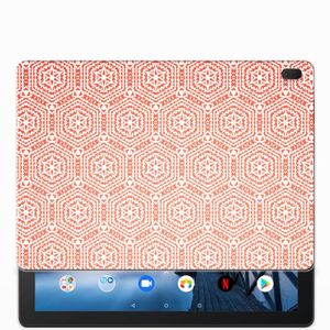 Lenovo Tab E10 Hippe Hoes Pattern Orange