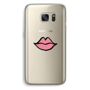 Kusje: Samsung Galaxy S7 Transparant Hoesje