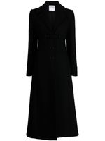 Courrèges single-breasted A-line coat - Noir