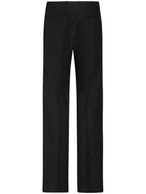 ETRO pantalon en jacquard à coupe droite - Noir