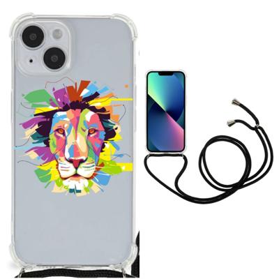 iPhone 14 Stevig | Bumper Hoesje | Lion Color iPhone 14 Stevig | Bumper Hoesje | Lion Color