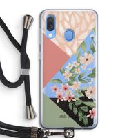 Sweet heaven geometrics: Samsung Galaxy A40 Transparant Hoesje met koord