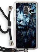 Darkness Lion: Samsung Galaxy A8 (2018) Transparant Hoesje met koord Darkness Lion: Samsung Galaxy A8 (2018) Transparant Hoesje met koord