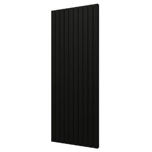 Designradiator Plieger Cavallino Retto Dubbel 2146 Watt Middenaansluiting 200x75,4 cm Mat Zwart