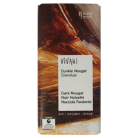 Vivani Chocolade puur praline nougat bio 100 Gram