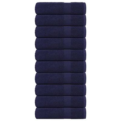 VidaXL Badhanddoeken frogn 10 st 100x150 cm 360 g/m² marineblauw VidaXL Badhanddoeken frogn 10 st 100x150 cm 360 g/m² marineblauw