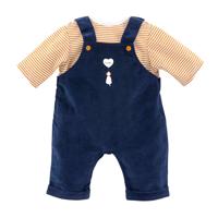 Corolle t-shirt en marineblauw overall voor babypop, 42cm