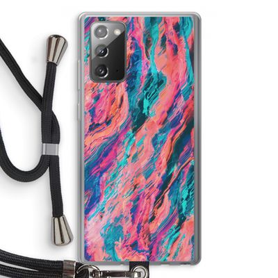 Electric Times: Samsung Galaxy Note 20 / Note 20 5G Transparant Hoesje met koord
