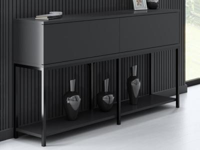 Console LODINO 150 cm antraciet/zwart