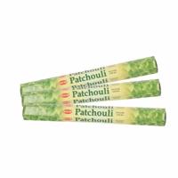 Geurstokjes wierook Patchouli - 60x stokjes - 25 cm lang - Spetterende geur